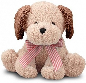 Мягкая игрушка "Золотистый щенок", со звуком, 20 см. (Melissa & Doug, 7402_md)